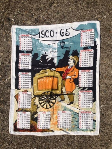 replica 1965 cloth calendar|Vintage 1965 Cloth Wall Calendar. 16 1/2” x 27” .